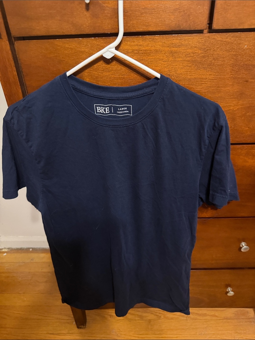 BKE Short-Sleeve Crewneck T-Shirt in Navy Blue